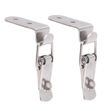 Stainless Steel Toggle Latch Clamp 90 Degree Spring Loaded Lock for Boxes and Tool Chests A304