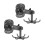 2 Pack Rotating Suction Cup Hook 360 Wall Mounted Hanging Organizer with 6 Claws for Kitchen Bathroom 1