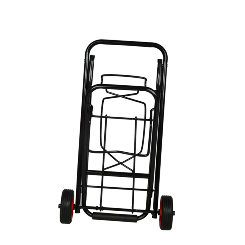 Folding Luggage Trolley 100Kg Load Capacity Nonslip Flatbed Portable Shopping Cart With Sturdy Handle 9310869812296