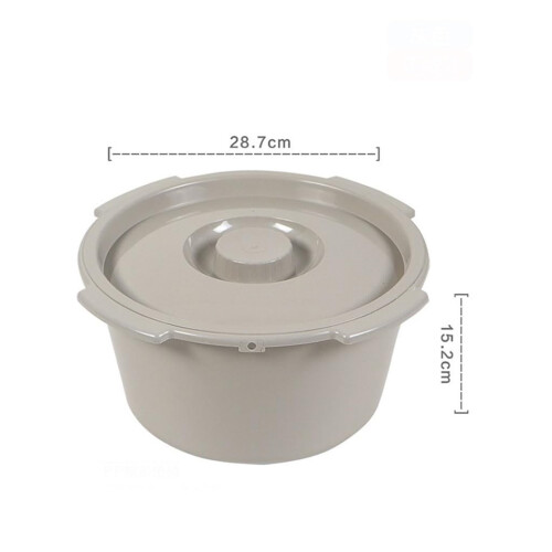 Commode Bucket Replacement Size A with Leakproof Lid, Durable Plastic Chamber Pot for Elderly 1