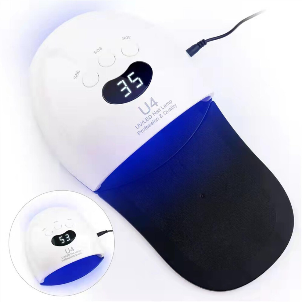 Light 48W Led Nail Lamp With Smart Infrared Sensor, Fast Gel Nail Dryer For Salon And Home Manicure