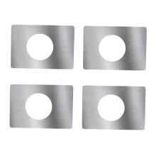 4pcs Stainless Steel Door Reinforcement Plate Kit, Enhanced Security and Deadbolt Cover for Front Door