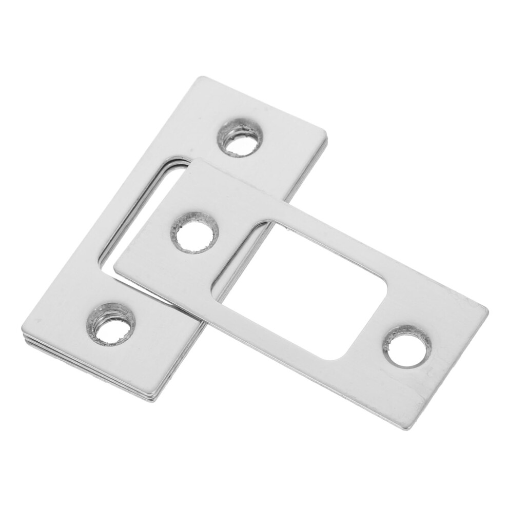 Reinforced Stainless Steel Door Strike Plate Set For Deadbolt Security And Easy Diy Installation 9351714935913