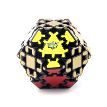 Hexagons Tetrakaidecahedron Gear Cube 3D Puzzle with Smooth Turning, Durable Brain Trainer Toy