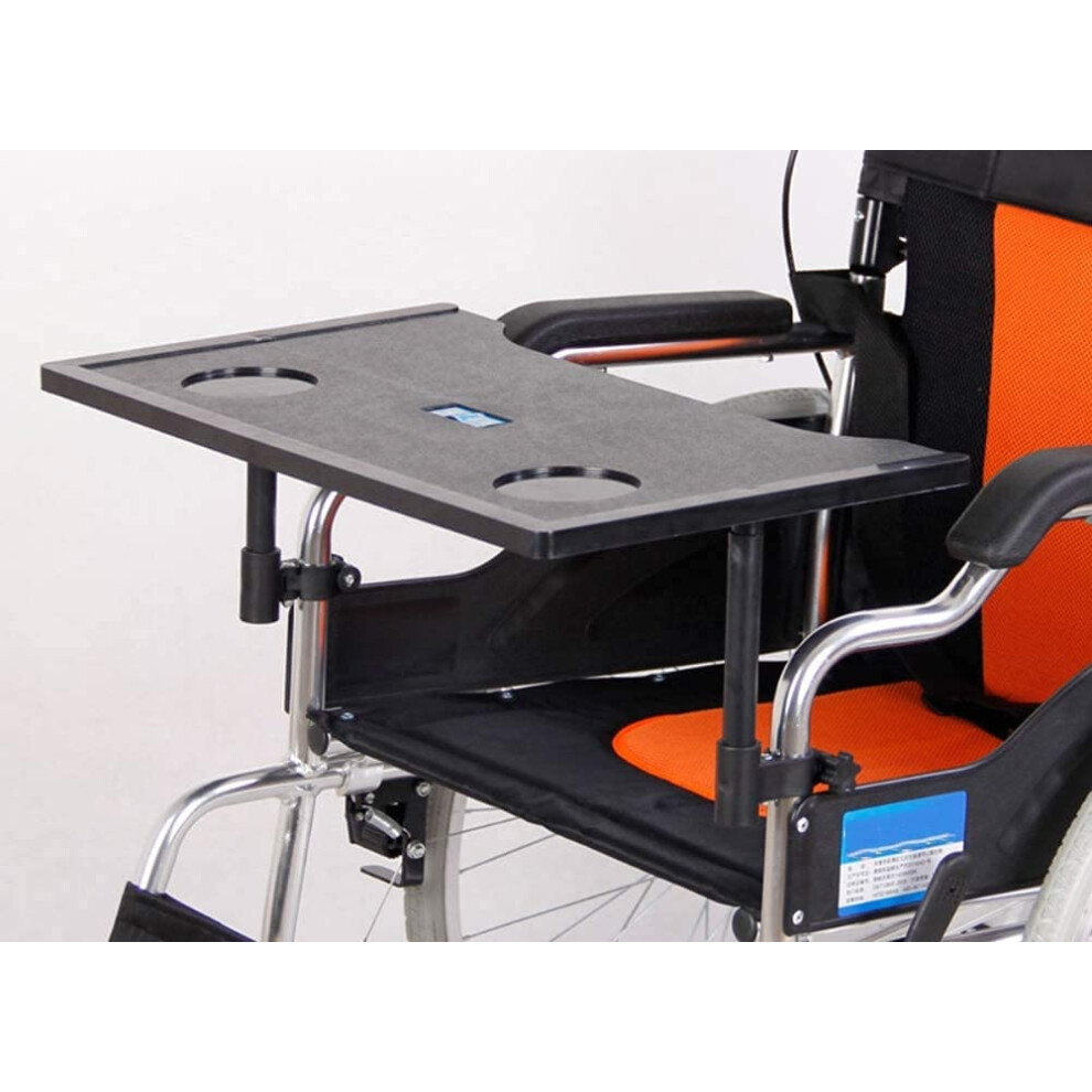 Detachable Wheelchair Tray with Cup Holder, Universal Lap Table for Dining and Activities