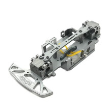 RC Car Aluminum Chassis Plate for WLtoys 1/28 K969 K989 K999 Upgrade Parts, Dark Grey Lightweight Frame