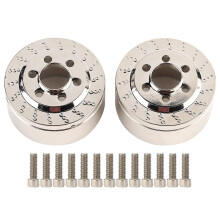 2Pcs 2.2 Inch Stainless Steel RC Wheel Weights, Universal Counterweight for Enhanced Climbing Stability