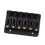 Electric Guitar Bridge 6 String 65mm Black Glossy Tailpiece Stable Tuning Durable Metal 5