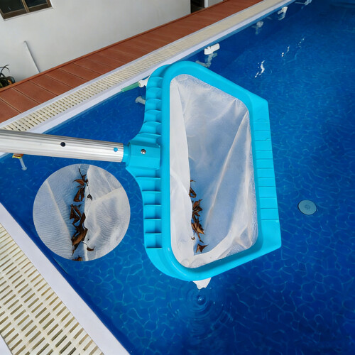 Sturdy Blue Leaves Rakes Net For Maintaining Sparkling Clean 1
