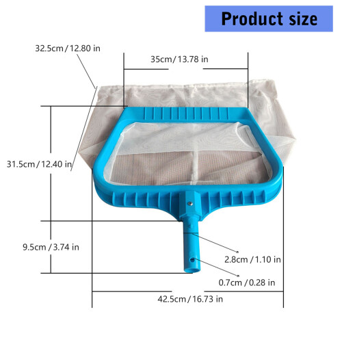 Large Capacity Deep Net Skimmer With Tightly Woven Mesh And Non 2