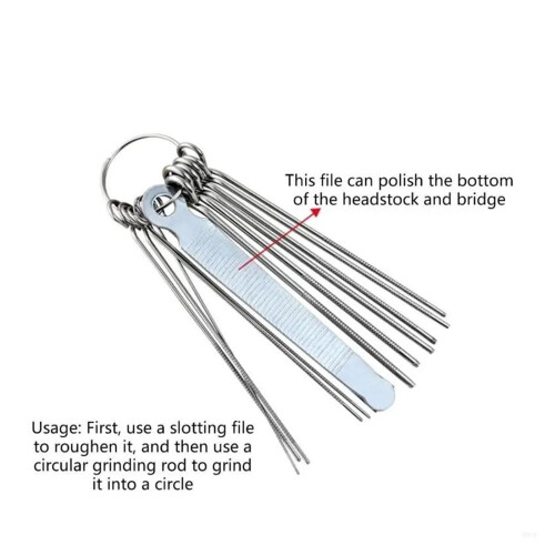 Guitar Nut Files Set Precision Slot Control Professional Guitar  Tools for Luthiers 1
