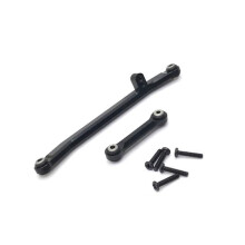 Metal Steering Link Upgrade 90081 Black Aluminum Front Axle Rod for Axial SCX24 RC Crawler 4WD