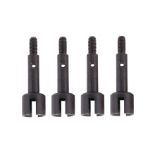 4pcs RC Car Metal Wheel Axle Drive Cup for Wltoys 144001 144002 124016, Durable Upgrade Parts Black