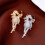 Conceptions d'épingles à cheval en zircon pour un usage-Argent 7