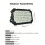 Lampe de travail à 1 100 LED lumineuses comprenant un support 3