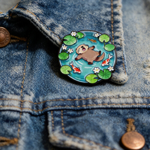 Broche en forme d'étang à la mode, épingle d'insigne de-90843 2