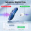 Rechargeable Digital BTE Hearing Aids for Seniors with Noise Reduction, Adjustable Volume Control, Blue 2