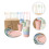 Wheat Straw Tableware Set Eco Friendly Dinnerware for Home and Camping, Lightweight Easy Clean Complete Dining Set 2