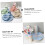 Wheat Straw Tableware Set Eco Friendly Dinnerware for Home and Camping, Lightweight Easy Clean Complete Dining Set 5