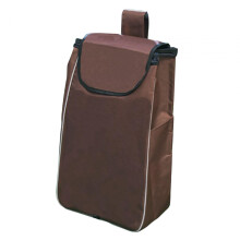 Waterproof Oxford Shopping Cart Replacement Bag, Foldable Heavy Duty Grocery Trolley Bag Coffee