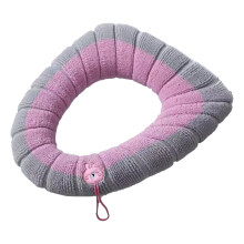 Soft Warm Toilet Seat Cover and Lid Cover Set, Fabric Cushion, Easy Installation, Fits Most Toilets