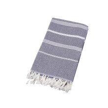 Oversized Black Turkish Beach Towel 71x39 Quick Dry Sand Lightweight Cotton for Travel and Adults