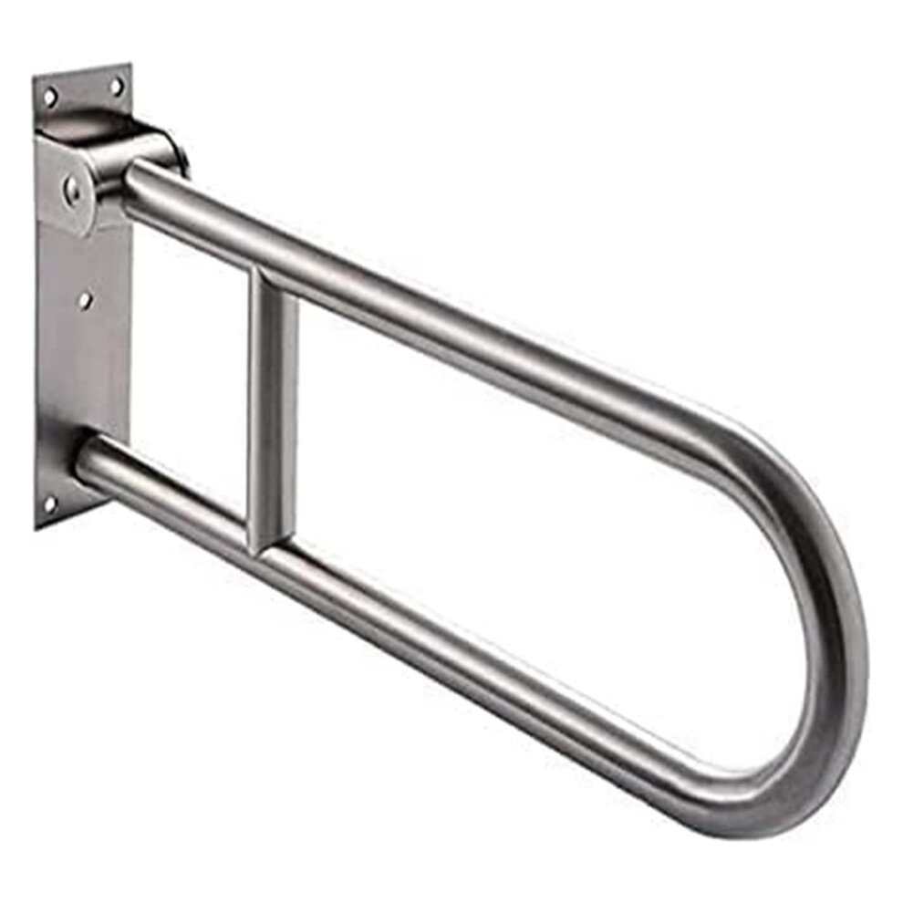 Bathroom Grab Bar 62CM Wall Mounted Folding Safety Handrail for Toilet Shower, NonâSlip Stainless Steel Support Rail