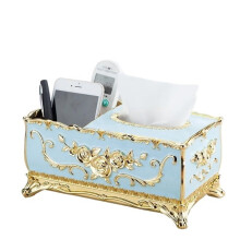 Multifunctional Kitchen Storage Box with Drawer Tissue Holder and Remote Control Organizer European Style