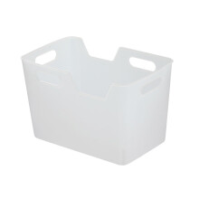 Clear Storage Box with Handle, Large Capacity Transparent Design Shower Caddy Organizer, Size A