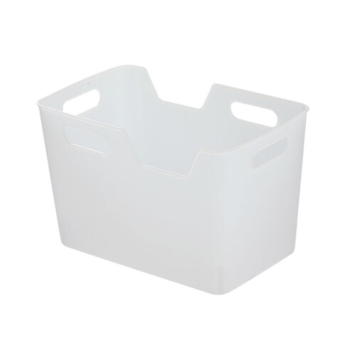 Clear Storage Box with Handle, Large Capacity Transparent Design Shower Caddy Organizer, Size A