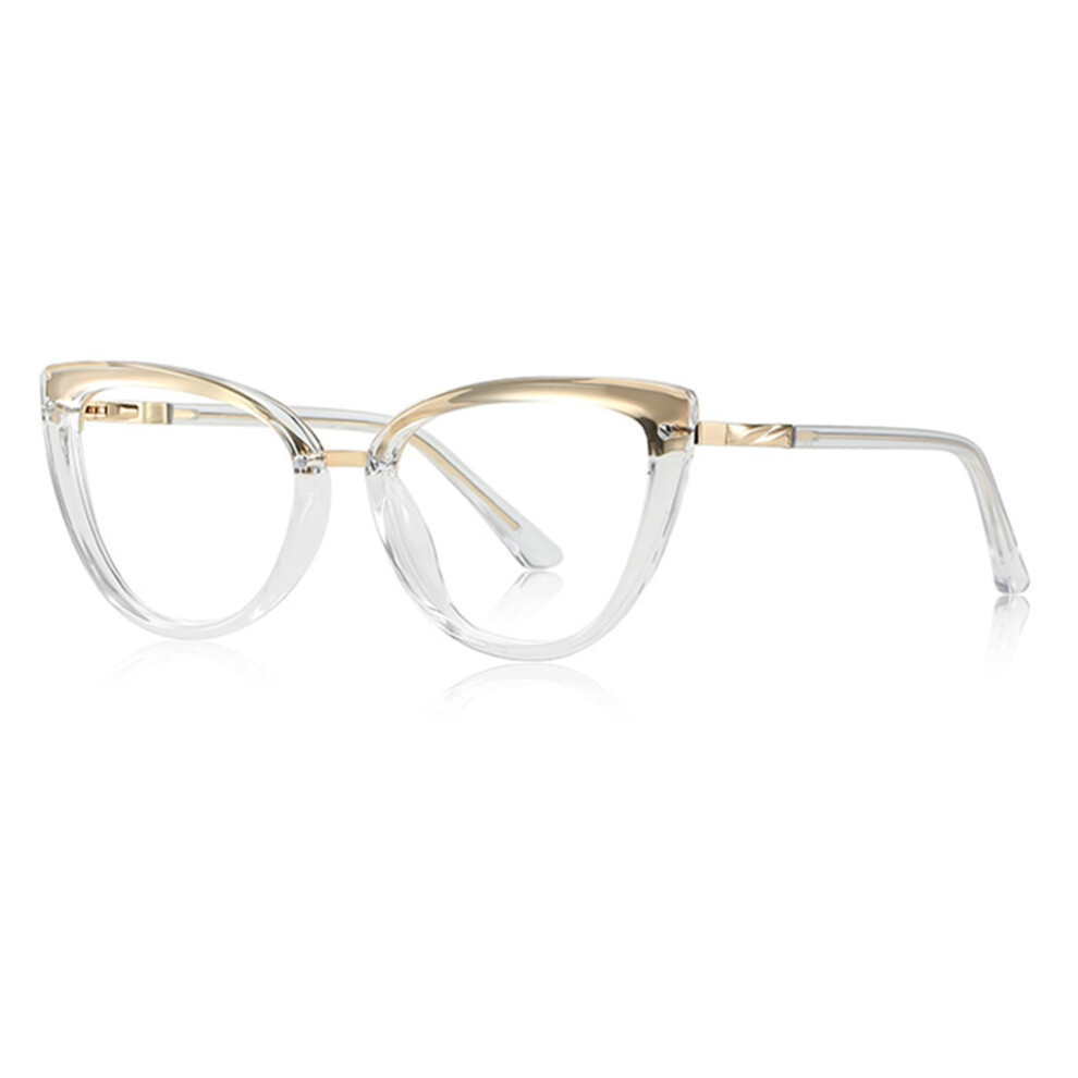 Blue/Light Blocking Reading Glasses For Women 1.0X Clear Magnification Oversized Frames