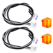 RC Turn Signal Lights 3V Orange Foot Pedal LED for 1/14 Tamiya Scania R620 R470 RC Truck Accessories