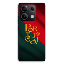 Capa de smartphone - MANIACASE - Xiaomi Redmi Note 13 5G - Bandeira de Portugal - Preto - Proteção anti-choque