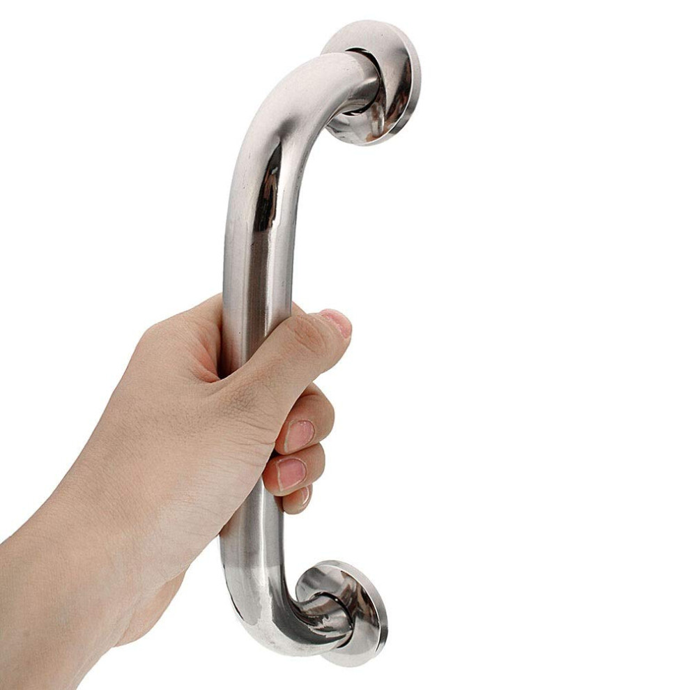 2PCS Stainless Steel Shower Grab Bar 60cm Matte Finish AntiSlip Bathroom Safety Handrail for Elderly