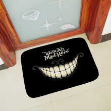 Tapete de porta "Estamos Todos Aqui" 40x60cm super macio e absorvente