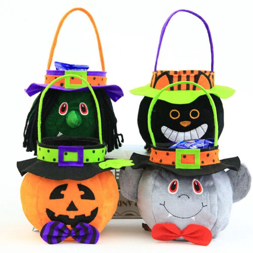 Διακόσμηση για τσάντα δώρου με γλυκά για το Halloween 4 τεμάχια