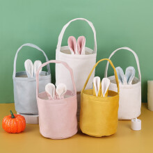 Easter bunny bags burlap jute 4 pack