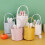 Easter bunny bags burlap jute 4 pack 1