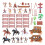 43-Piece Realistic Cowboy Figurines Set 1