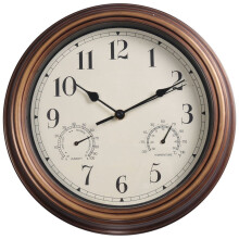 Horloge murale de 30 cm (12 pouces) étanche pour une utilisation intérieure et extérieure