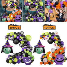 Halloweenballongdekorationer Latex 109 st