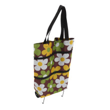 Foldable Grocery Cart with EasyRolling Wheels, Large Capacity Shopping Trolley Bag for Supermarket and Daily Errands