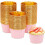 50-pak guldfolie cupcakeforme 3,5 oz 1