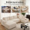 Levede Modular Sectional Sofa Bed 3 Seater U Shaped Convertible Soft Boneless 4
