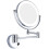 8 Inch Gold Brass Lighted Wall Mounted Makeup Mirror 5X Magnification Foldable Double Sided With Switch 5
