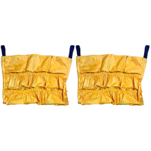 2 Pack 120L Heavy Duty Cleaning Bags Bright Orange Commercial Garbage Bin Liners for Easy Organization