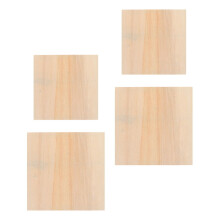Rame foto DIY din lemn nefinisat, pachet de 4