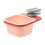 Mini Trash Can Table Hanging Trash Bin, Compact Pink Desk Waste Container for Vanity and Kitchen 1