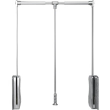 Adjustable Wardrobe Lift with Soft Mechanism, Heavy Duty Pull Down Closet Rod, Space Saving Organizer