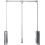 Adjustable Wardrobe Lift with Soft  Mechanism, Heavy Duty Pull Down Closet Rod, Space Saving Organizer 1